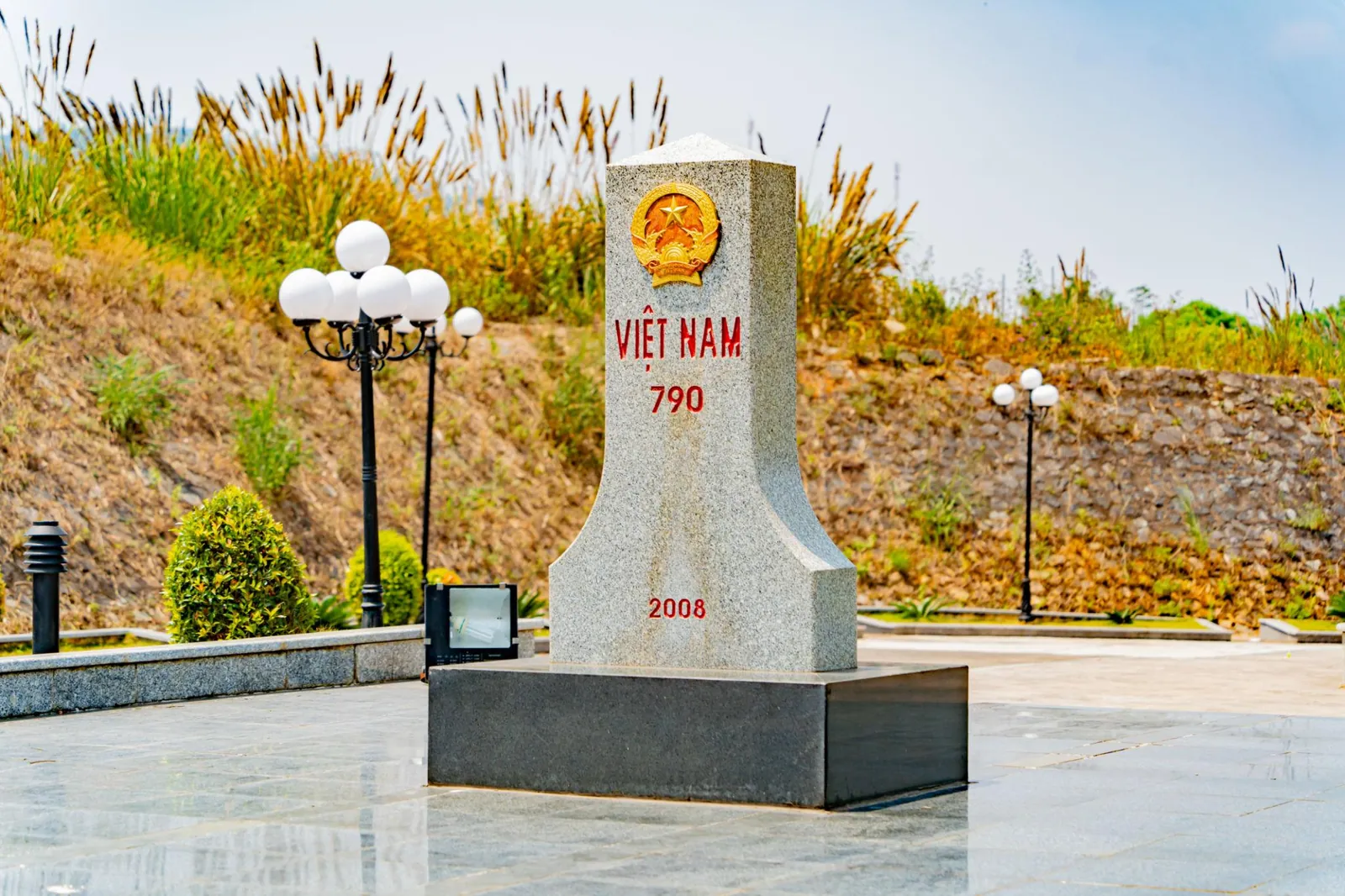 Vietnam border marker 790 at Bo Y